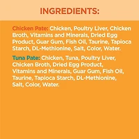 Iams Perfect Portions Grain Free Chicken & Tuna Paté Variety Pack Healthy Adult Wet Cat Food, 12x75g - 24x75g