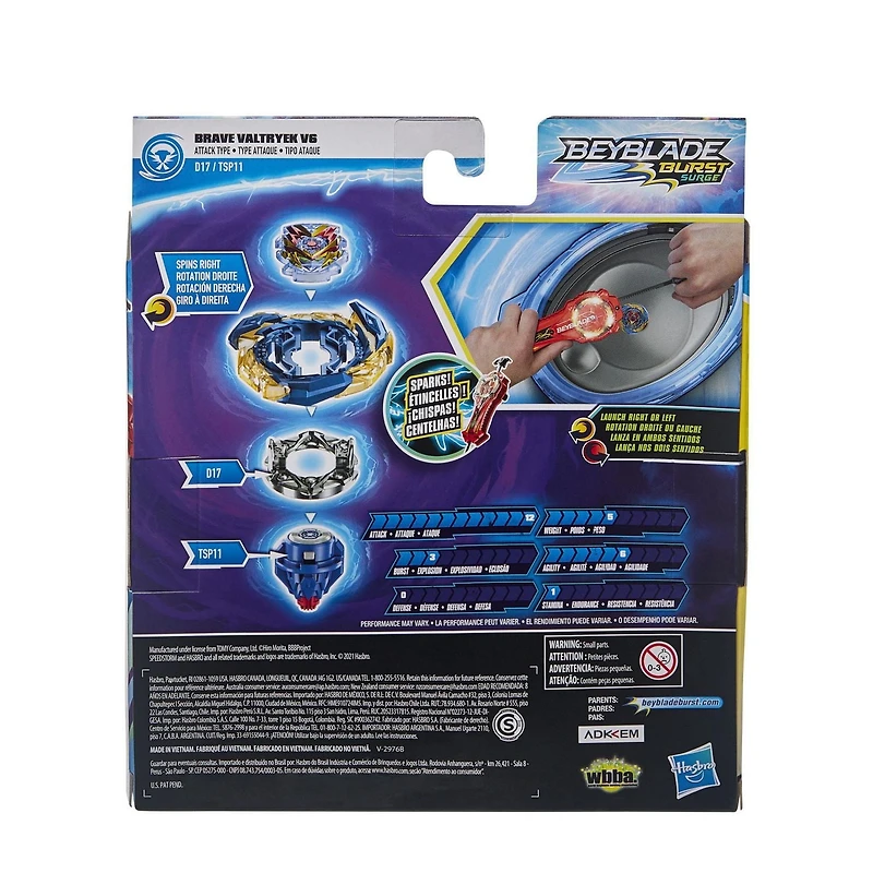 Beyblade Burst Surge Speedstorm Spark Power Set -- Battle Game Set with Sparking Launcher and Right-Spin Battling Top Toy
