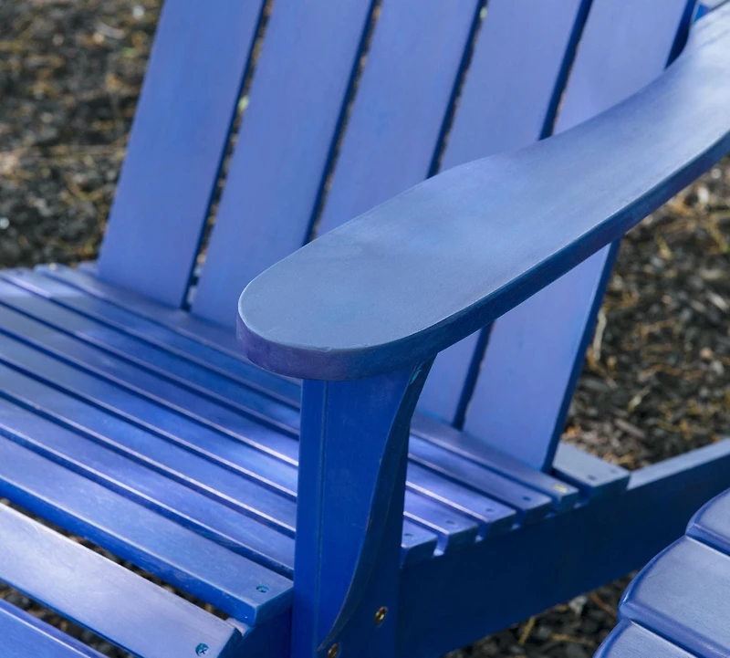 Chaise d'Extérieur Adirondack Bleue