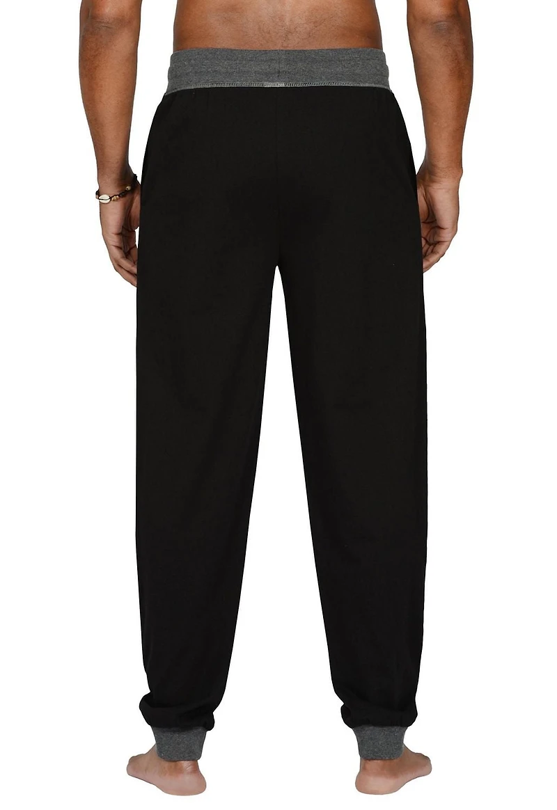 Everlast Pantalon de pyjama en jersey Pantalon pour homme avec revers
