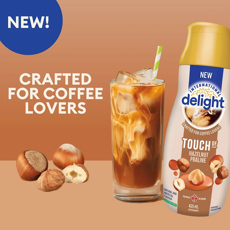 International Delight touche de noisette praliné 425mL ID TOUCHE DE NOISETTE PRALINE 425mL