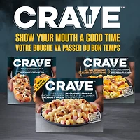 CRAVE Oven Baked Chicken and Ham in Macaroni & Cheese, Frozen, 320g