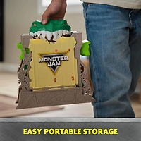 Monster Jam, Coffret Dragon Dungeon of Doom, Mini Jams, Monster truck exclusif Dragon en métal moulé, échelle 1:87, jouets pour garçons à partir de 3 ans