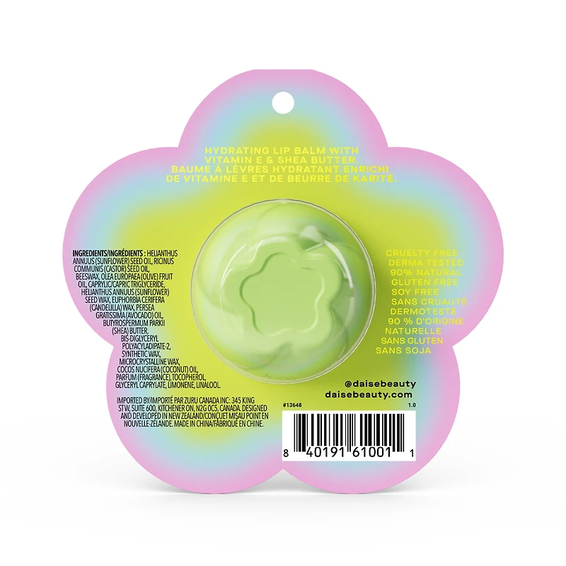 DAISE Hydrating Lip Balm in Peppy Peppermint, With Vitamin E and Shea Butter, 0.25 oz/7 g