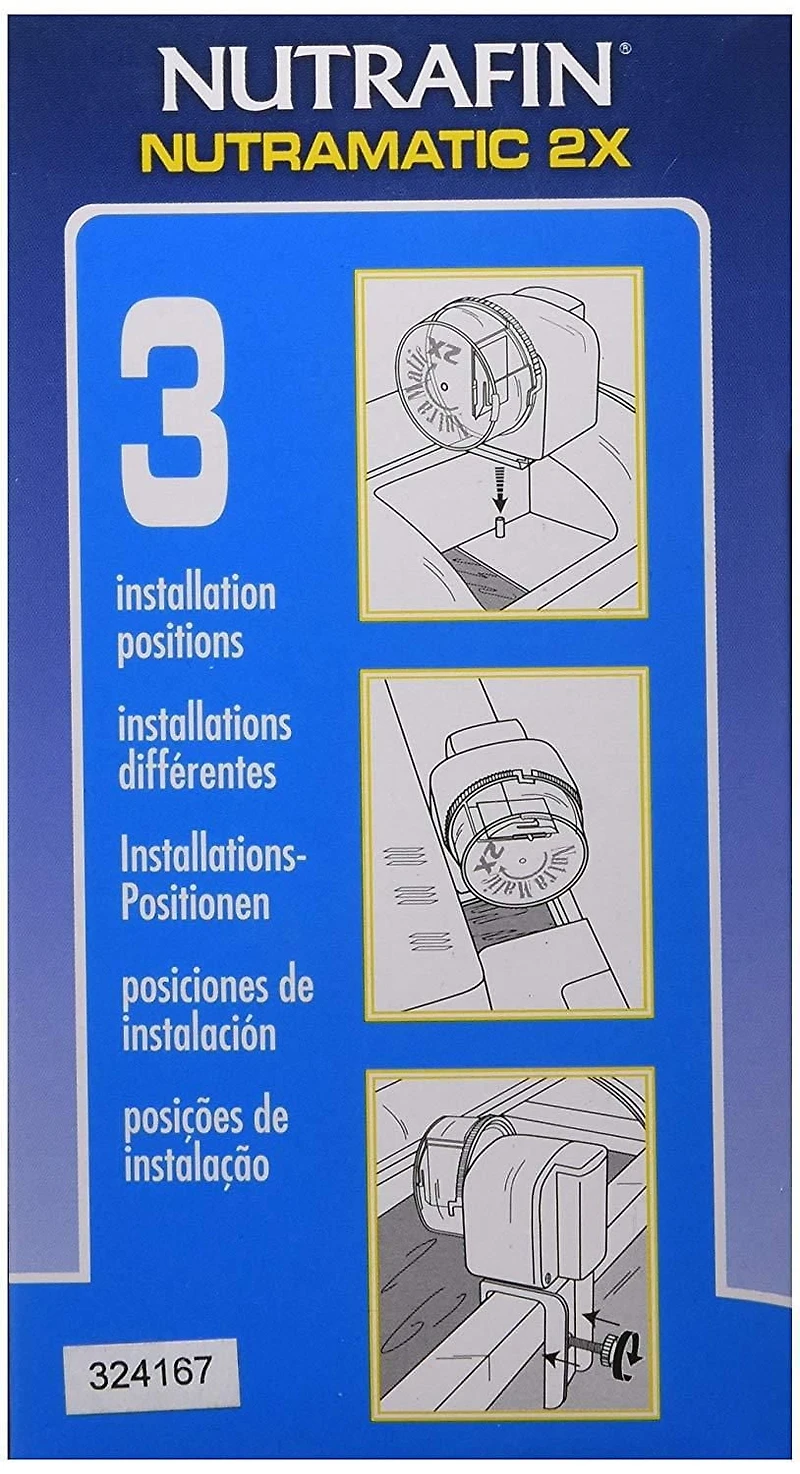 Nutrafin Nutramatic 2X Automatic Fish Food Dispenser Feeder