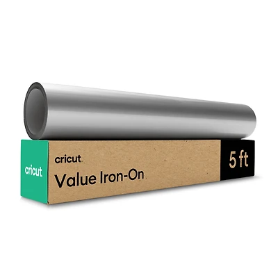 Thermocollant économique Cricut™ de 30,5 cm x 1,5 m (12 po x 5 pi), argenté