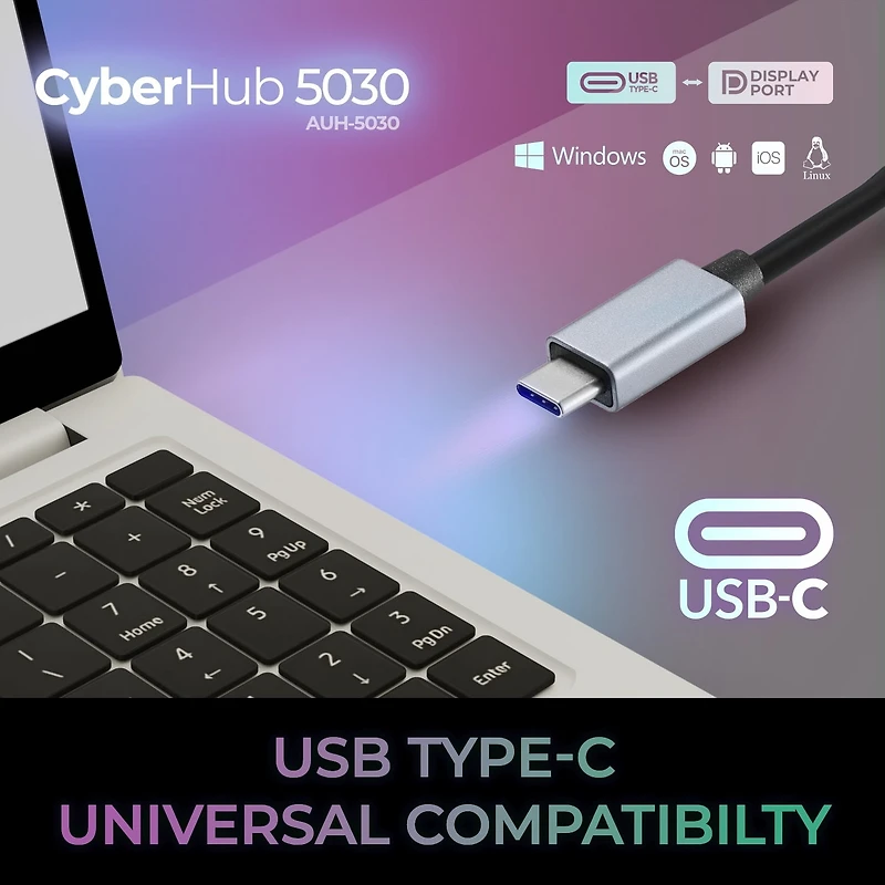 Adesso AUH-5030 - USB-C to Display Port Adapter
