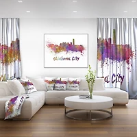 Design Art Oklahoma Skyline Canvas Print
