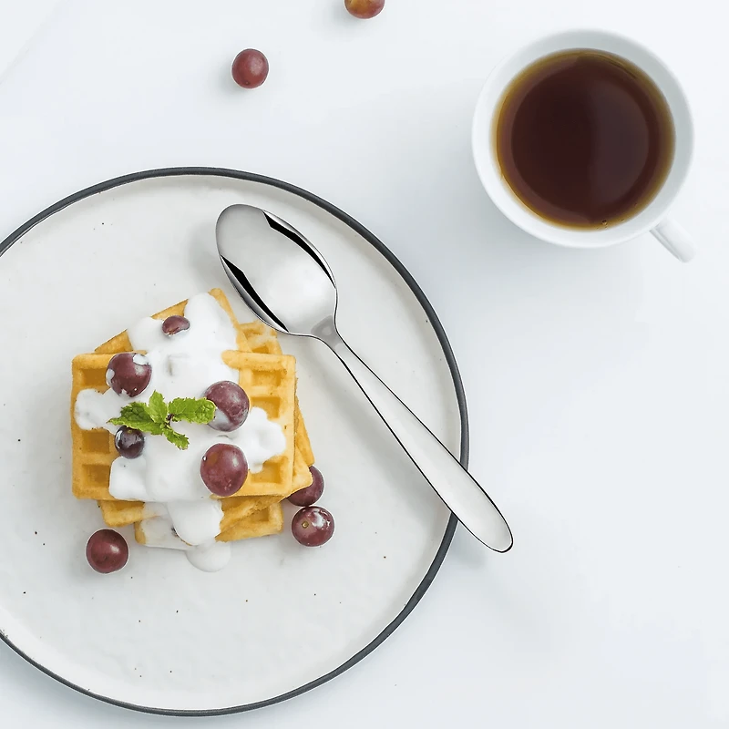 Mainstays Breck Stainless Steel Adult Teaspoon, 3-Pieces, Silver