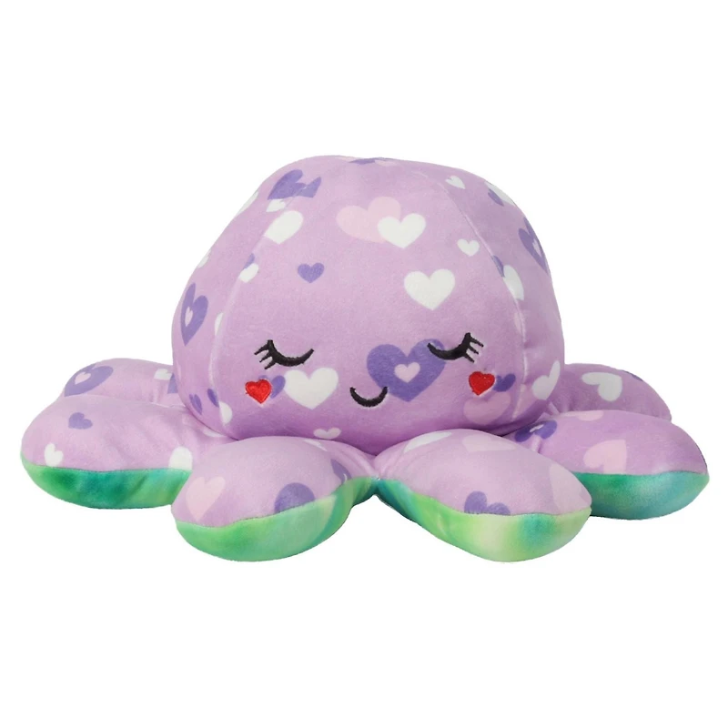 Way To Celebrate Valentine's Day 13.5" OCTOPUS Reversible Plush Animal