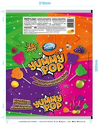 Sweety L - Pops Bear Shaped Mixed Fruit 25pk 250g, L - Pops Bear Shaped Mixed Fruit 25pk