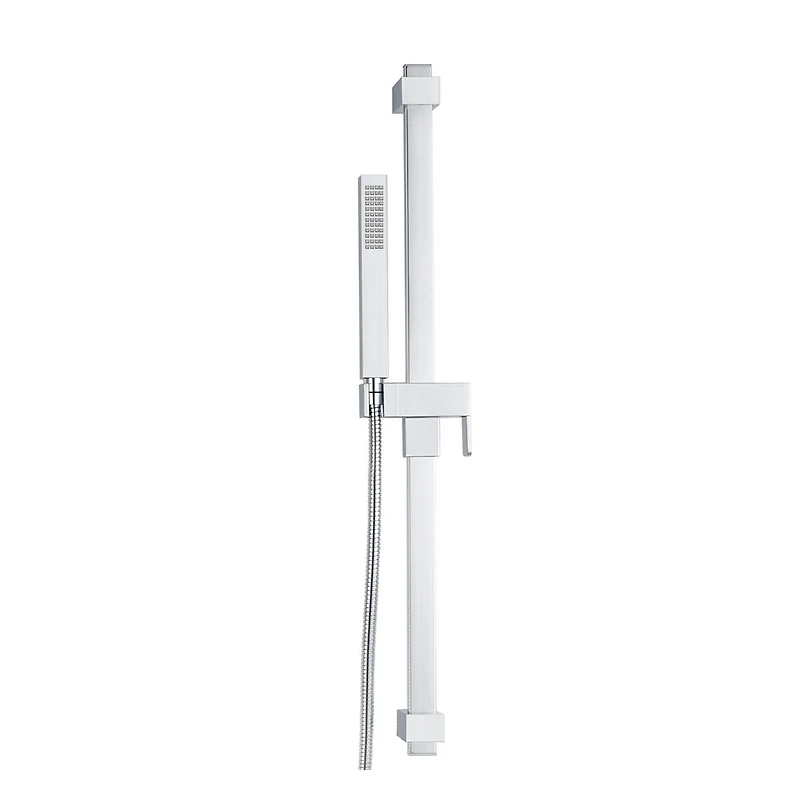 Douchette à 1 réglage d'akuaplus® avec système de barre murale ajustable 29 3/4 po (75.5 cm).  Fini chrome