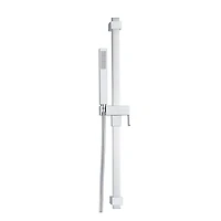 Douchette à 1 réglage d'akuaplus® avec système de barre murale ajustable 29 3/4 po (75.5 cm).  Fini chrome