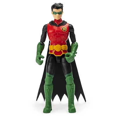 BATMAN, 4-Inch ROBIN Action Figure with 3 Mystery Accessories, Mission 1