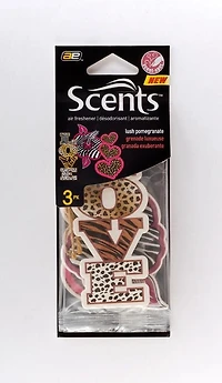 Auto Expressions Scents Air Freshner Novelty Paper, Animal Print - Pack of 3