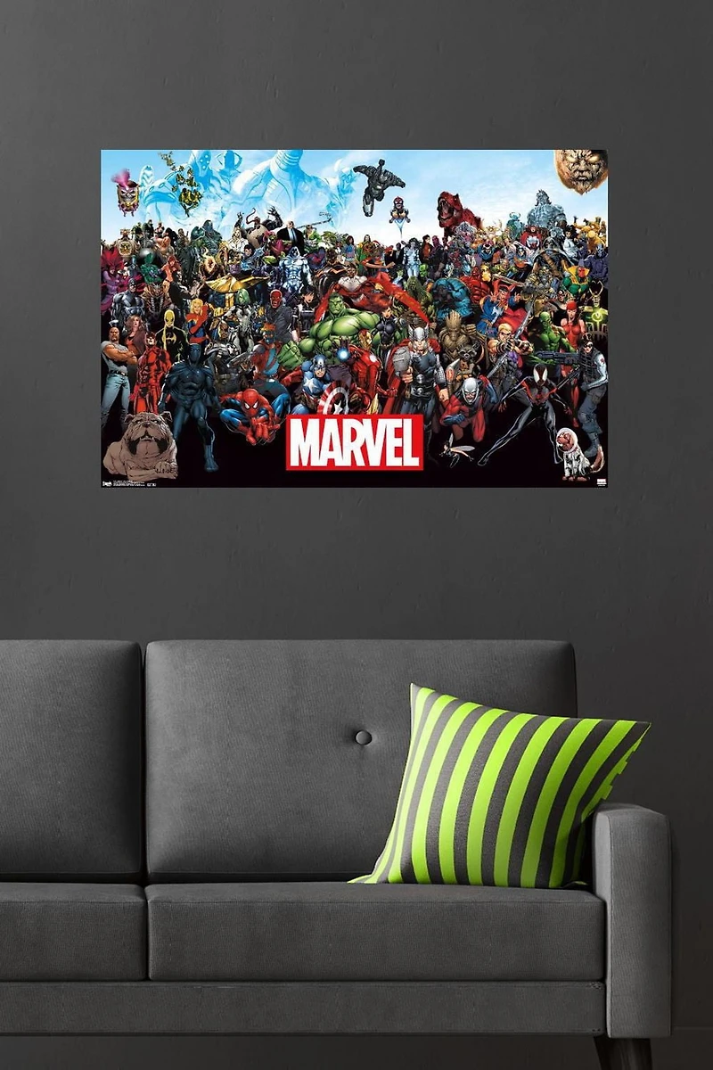 Marvel Comics The Marvel Lineup Wall Poster, 22.375" x 34"