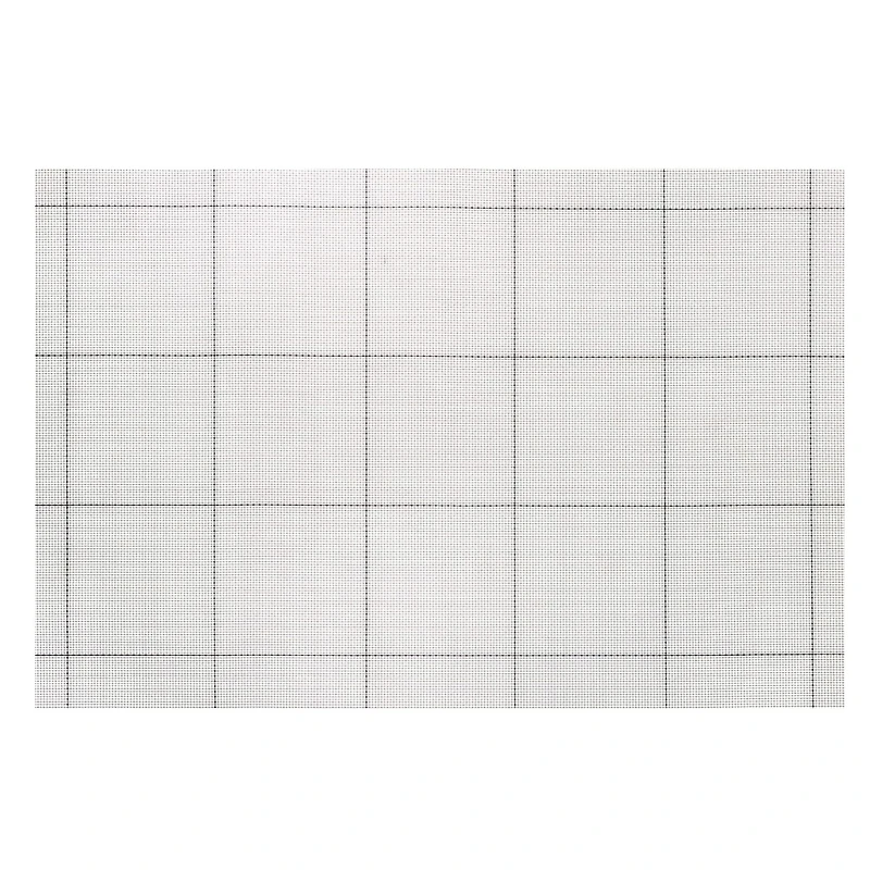4Pc Tissé Pvc Platemat Bloc Carré Blanc 12 X 18 - Ensemble De 3