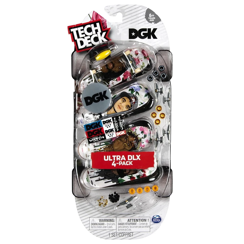 Tech Deck, Ultra DLX 4-Pack Fingerboards (Styles Vary)