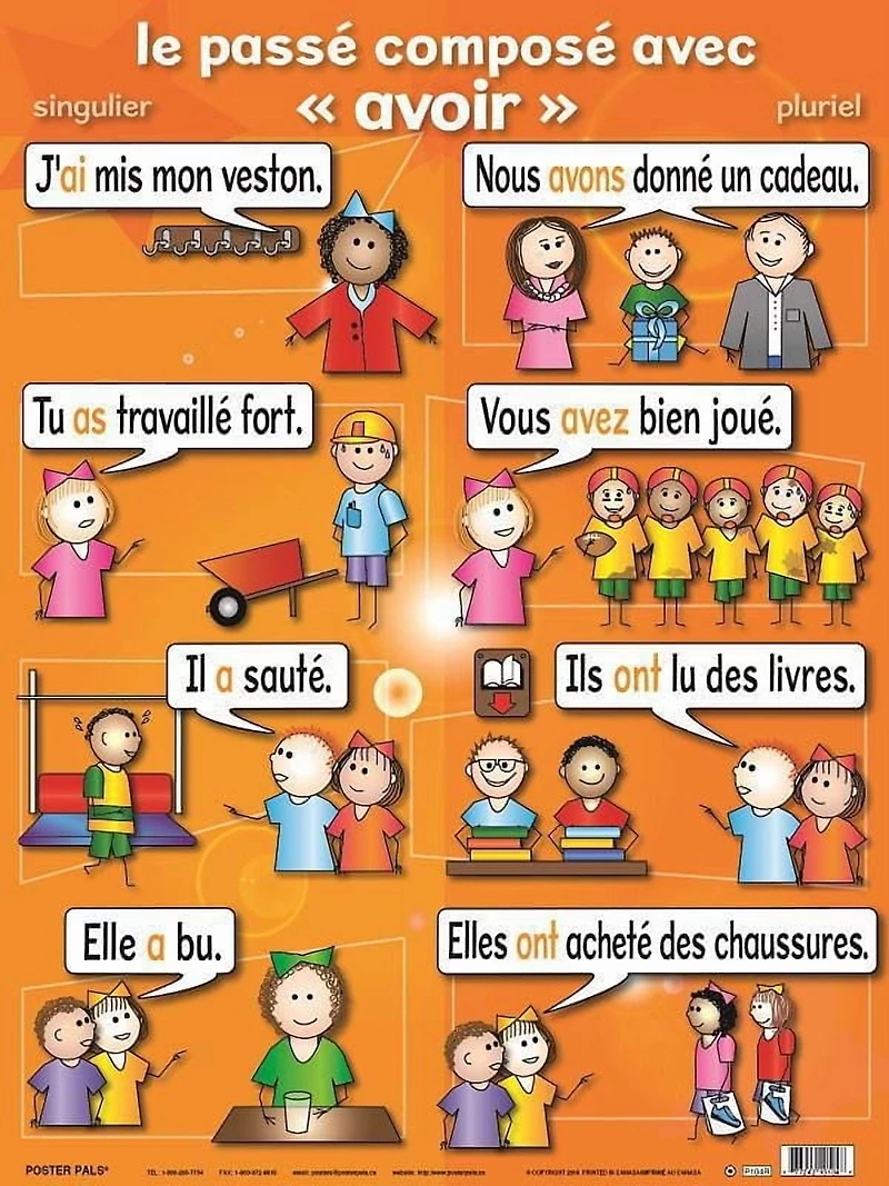 Affiches: Series des verbes No 2 (Séries de 7)