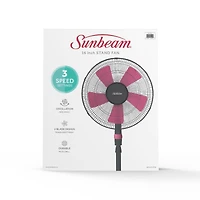 Sunbeam 16'' Stand Fan with Weighted Base