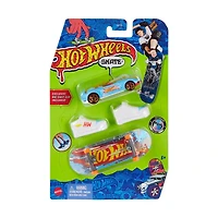 ​Hot Wheels Skate Collector Set, 1 Hot Wheels Skate Fingerboard, 1 Pair of Skate Shoes & 1 Die-Cast Hot Wheels Car, Toy for Kids 5 Years Old & Up