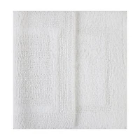 Tapis de bain réversible en coton Better Homes & Gardens, blanc arctique, 43 x 61 cm