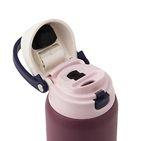 Gourde TAL en acier inoxydable 2 en 1 avec paille et bouchon à pression, 946 ml (32 oz liq.), couleur baie