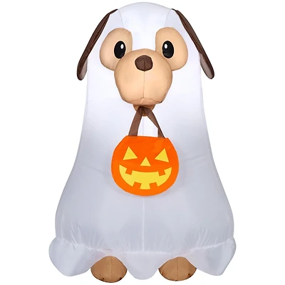 Airblown Beagle Dog in Ghost Costume