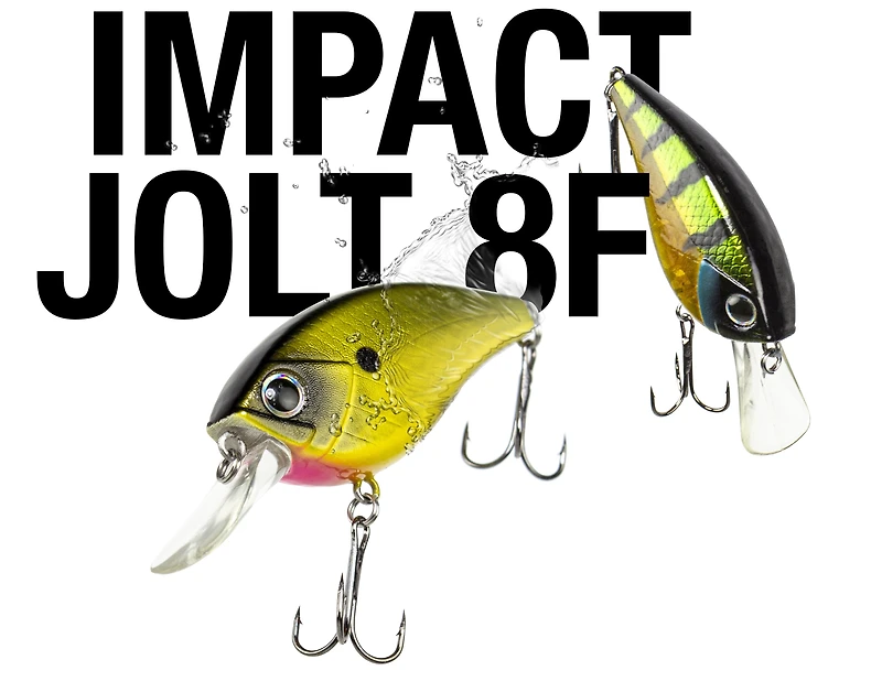 Lunkerhunt IJOLT04 Impact Jolt 8F Deep Diving Crankbait - Green Back - 2.25", 3/8oz, Impact Jolt Deep Diving Crankb