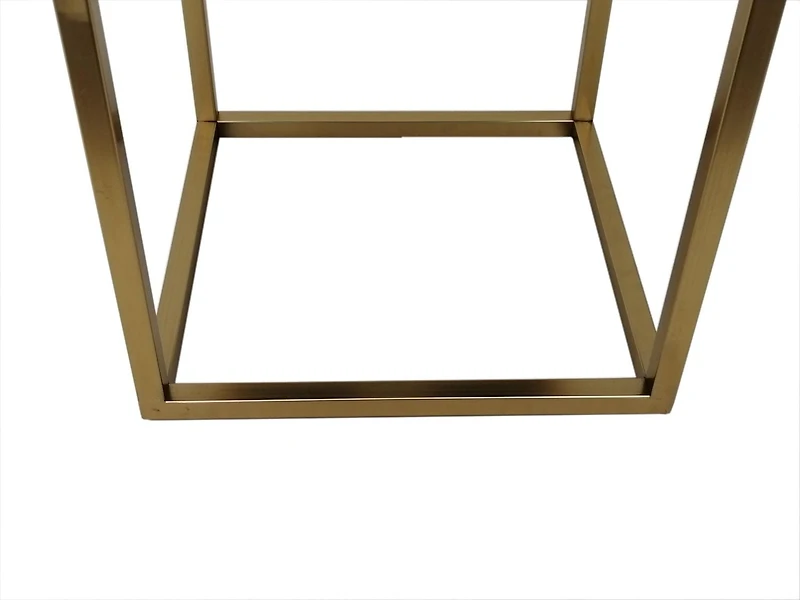 Pouf avec base en métal