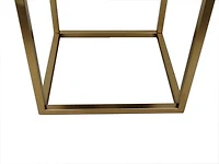 Pouf avec base en métal