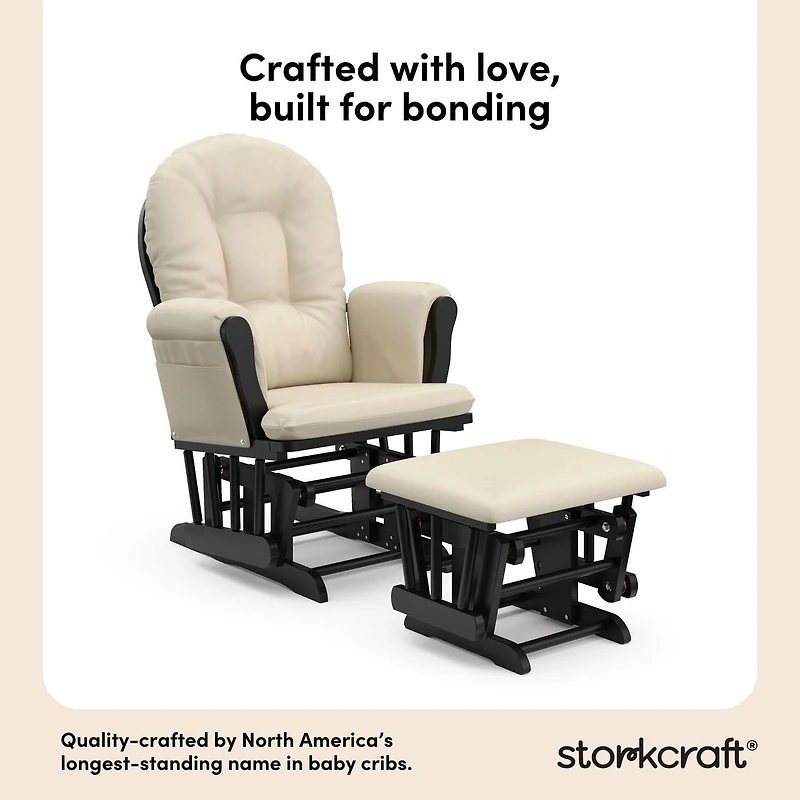 Storkcraft Hoop Glider and Ottoman