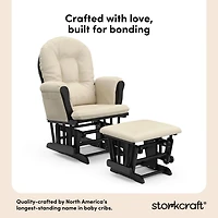 Storkcraft Hoop Glider and Ottoman