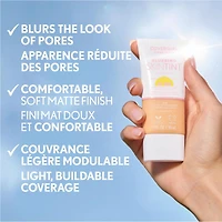 Clean Fresh Blurring Skin Tint, Liquid Foundation, Soft Matte Finish, Smooths, Brightens, Blurs Pores, Mineral Sunscreen, Vegan Formula, skin-loving formula