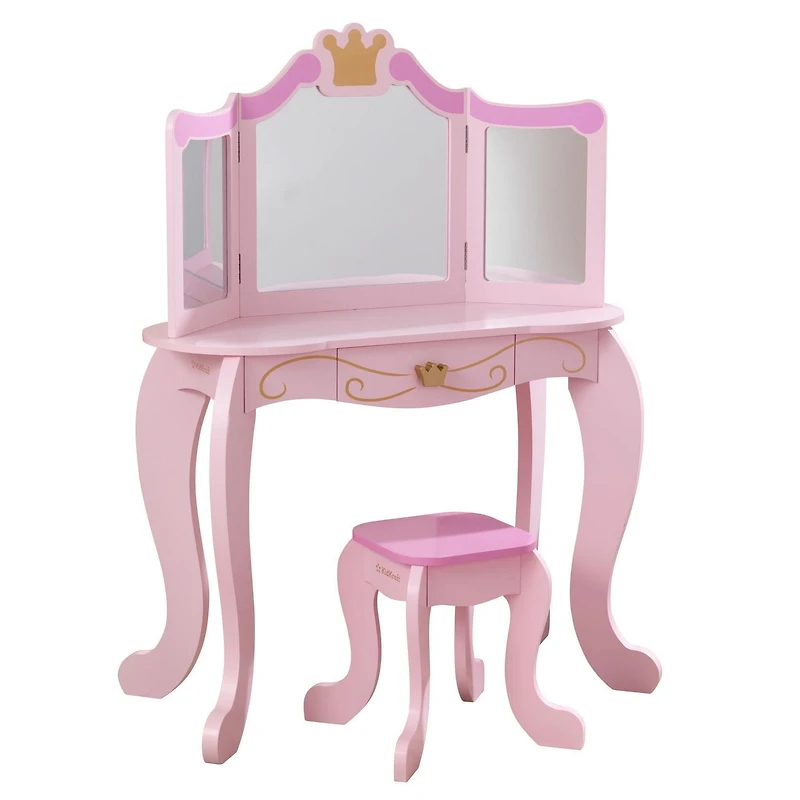 KidKraft Coiffeuse et tabouret Princesse
