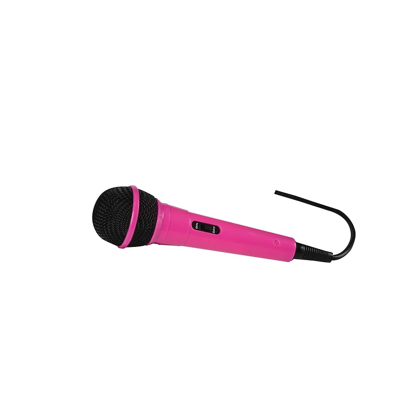 Singsation Classic Bluetooth Karaoke Machine/Speaker with Wired Microphone - Pink