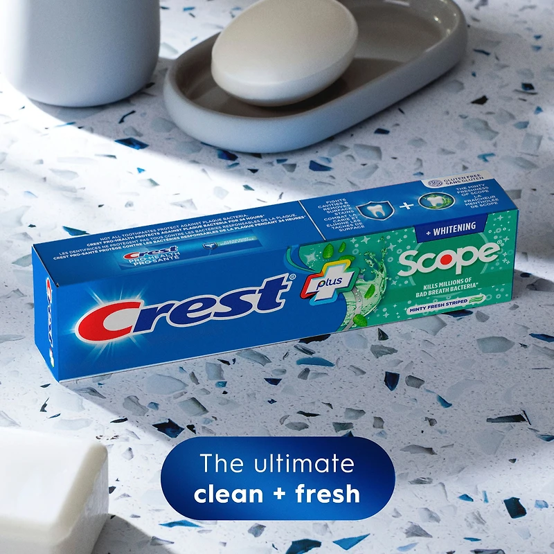 Crest Complete Whitening Plus Scope Minty Fresh Toothpaste, 120 mL