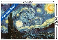 The Starry Night by Vincent van Gogh Wall Poster, 22.375" x 34"