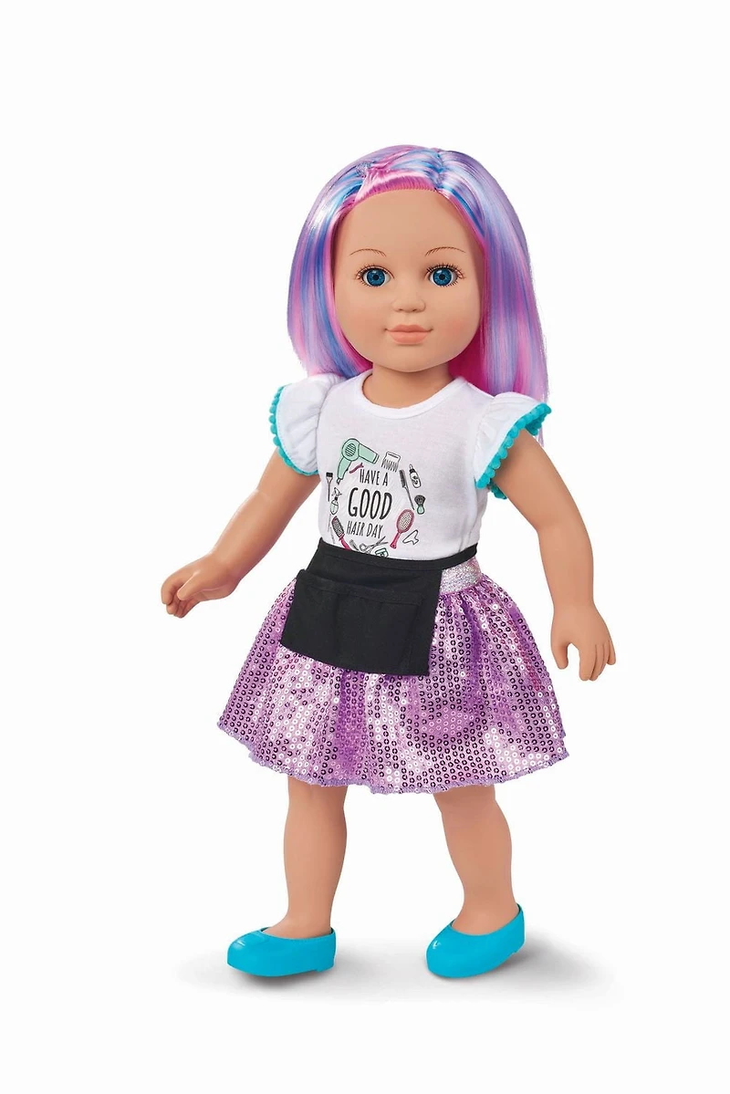 My Life As Poseable Hairstylist 18" Doll, Choose from 2 Styles