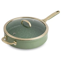 Batterie de cuisine antiadhésive 12 pièces Thyme & Table Suprême - Olive