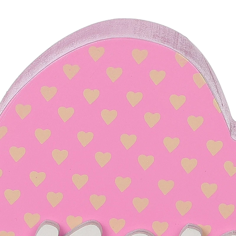 Valentine's day Pink XOXO Wood Heart Décor