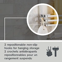 Better Homes & Gardens Satin Nickel or Matte Black over the Shower Caddy, Steel