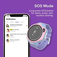myFirst Fone R2 Acai Purple Kids Smartwatch Phone: GPS Safety, Video Call, SOS, eSIM - For Ages 5-12 in USA/Canada