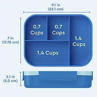 Bentgo Kids Snap & Go Leak-Proof Lunch Box - Blue