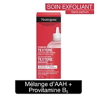 Soin exfoliant Texture irrégulière Neutrogena, nettoyant pour le visage, acide citrique et acide glycolique, vitamine B5, non parfumé
