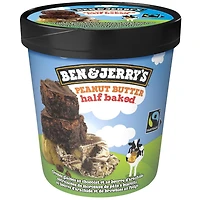 Ben & Jerry's Peanut Butter Half Baked Ice Cream, 473ml