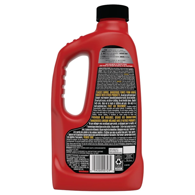 Drano® Max Gel Nettoyant pour Drains et Déboucheur, 900ml