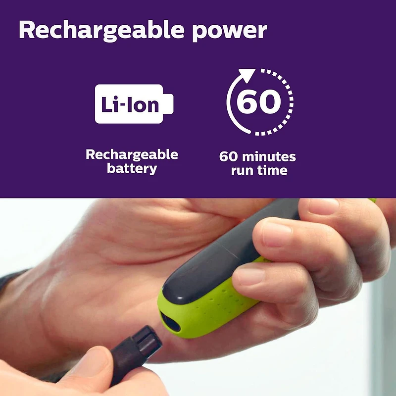 Philips OneBlade Visage & Corps Tondeuse et Rasoir Electrique, QP2630/21