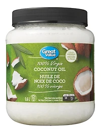 Huile de noix de coco 100 % vierge Great Value