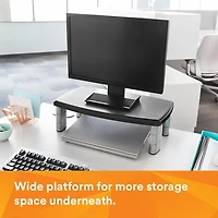 Support pour moniteur réglable MS90B 3M(MC), noir et argent, très large, 12 x 20 x 5,875 po
